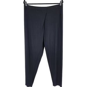 Eileen Fisher System Asymmetrical Front High Rise Pull On Pants Size Medium